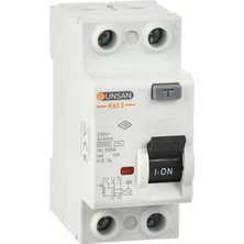 Belirtilmemiş Günsan 63-30 Kaçak Akım Monofaze