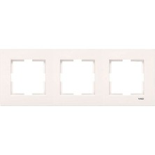 Belirtilmemiş Viko Karre Krem Üçlü Çerçeve
