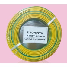 2,5luk Cca Sarı Yeşil 1mt