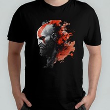Pixxa God Of War Kratos Unisex %100 Pamuklu Bisiklet Yaka T-Shirt Model 4