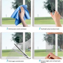 Yapışkanlı Sineklik Pencere Kapı Tülü Tamir Bandı 5cm x 300 Cm. Rulo