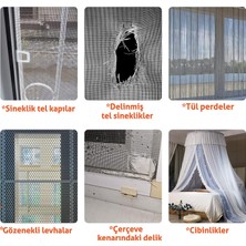 Yapışkanlı Sineklik Pencere Kapı Tülü Tamir Bandı 5cm x 300 Cm. Rulo