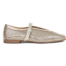 Celal Gültekin Kadın Altın Bantlı Deri Babet