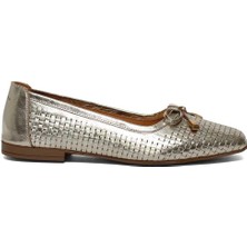 Celal Gültekin Kadın Altın Fiyonklu Deri Babet