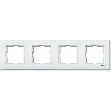 Belirtilmemiş Viko Karre Beyaz Dörtlü Çerçeve