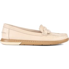 Celal Gültekin Kadın Bej Deri Ayakkabı