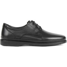 Celal Gültekin Erkek Siyah Bağcıklı Deri Günlük Ayakkabı