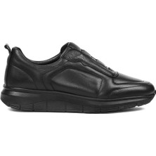 Celal Gültekin Erkek Siyah Kalın Tabanlı Deri Günlük Ayakkabı