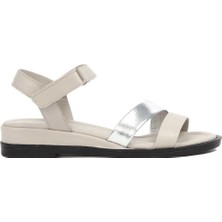 Kadın Vizon Bilekten Bantlı Deri Sandalet