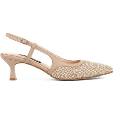 Celal Gültekin Kadın Vizon İnce Topuklu Deri Klasik Ayakkabı