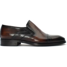 Celal Gültekin Erkek Kahverengi Deri Klasik Ayakkabı