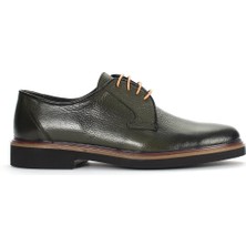 Celal Gültekin Erkek Yeşil Bağcıklı Deri Günlük Ayakkabı