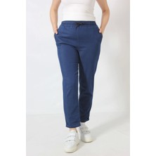 PL-100 Cepli Belden Ipli Ayarlanabilir Boru Lacivert Paça Eşofman 