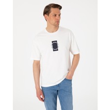 Pierre Cardin Erkek Beyaz Comfort Fit Bisiklet Yaka Tişört 50310155-VR013