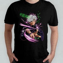 Pixxa Jujutsu Kaisen Unisex %100 Pamuklu Bisiklet Yaka T-Shirt Model 2
