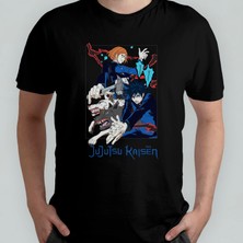 Pixxa Jujutsu Kaisen Unisex %100 Pamuklu Bisiklet Yaka T-Shirt Model 5