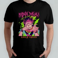 Pixxa Jujutsu Kaisen Unisex %100 Pamuklu Bisiklet Yaka T-Shirt Model 14