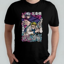 Pixxa Jujutsu Kaisen Unisex %100 Pamuklu Bisiklet Yaka T-Shirt Model 8
