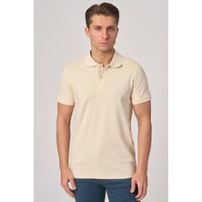 White Stone  2025-Y  3225-Y Pola Yaka Tshırt    Taş