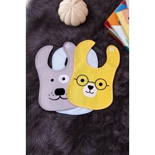 Babydonat Bear Desenli 3'lü Sıvı Geçirmez Bebek Mama Önlüğü 0-18 Ay