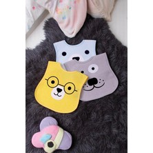 Babydonat Bear Desenli 3'lü Sıvı Geçirmez Bebek Mama Önlüğü 0-18 Ay