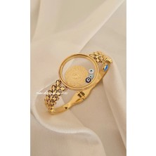 Çelik Gold Çeyreklik Yaprak Fanus Kelepçe