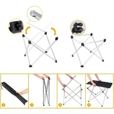Goocamp Ultralight Katlanır Kamp Sehpası, Piknik, Bbq, Balıkçılık, Avcılık, Plaj Masa Orta Boy Siyah