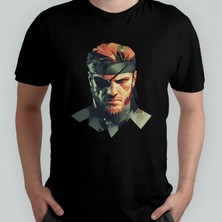 Pixxa Metal Gear Solid - Solid Snake Unisex %100 Pamuklu Bisiklet Yaka T-Shirt Model 5