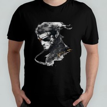 Pixxa Metal Gear Solid - Solid Snake Unisex %100 Pamuklu Bisiklet Yaka T-Shirt Model 2