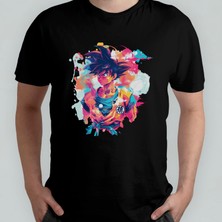 Pixxa Dragon Ball Unisex %100 Pamuklu Bisiklet Yaka T-Shirt Model 6