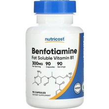 Nutricost Benfotiamin 300 Mg 90 Kapsül