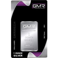 E-Gümüş 1 ONS (31.10 gr) Külçe Gümüş