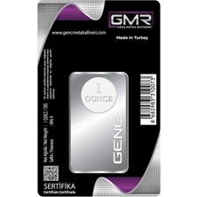 E-Gümüş 1 ONS (31.10 gr) Külçe Gümüş