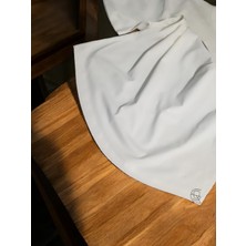 Oversize Bisiklet Yaka Baskılı Tişört Siyah