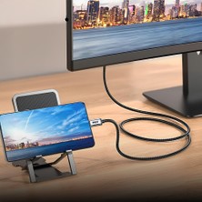 Zuidid Type-C To 4K HDMI Görüntü Aktarım Kablosu 1.8 mt Gold