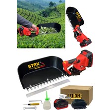 Titanyum Bıçaklı X2 Çift 21000WH Lityum Akülü Çay Hasat Makinesi Çay Kesme Yolma Toplama Makinesi