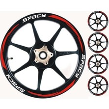 Şık Tasarım  Motosiklet Jant Şeridi Honda Spacy Sağ-Sol/ön-Arka