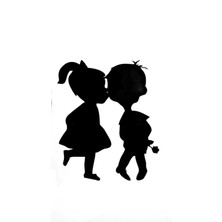 Özel Sticker Sevgiliye Özel Siyah 18*20