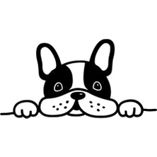 Bagajdan Bakan Bulldog Oto Özel Yeni Sticker Siyah 30 x 18 cm