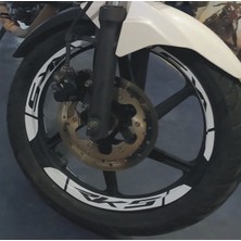 Şık Tasarım  Motosiklet Jant Şeridi Rks Kalın Sağ-Sol/ön-Arka