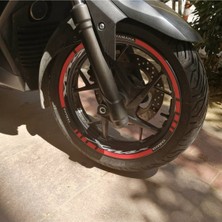 Yeni Özel  Motosiklet Jant Şeridi Xmax Jant Şerit Sağ-Sol/ön-Arkasticker Etiket Modeli