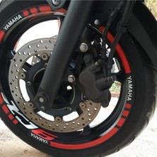 Şık Tasarım  Motosiklet Jant Şeridi Oracal Akrapoviç R25 Sağ-Sol/ön-Arka