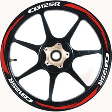 Şık Tasarım  Motosiklet Jant Şeridi Honda CB125R Uyumlu Sağ-Sol/ön-Arka