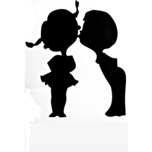 Özel Sticker Sevgiliye Özel Siyah 25*20