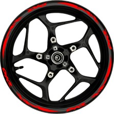 Pcx Kırmızı Yazılı  Yeşil Reflektif Pençe Şeritli
