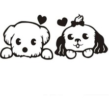 Köpek Oto Özel Yeni Sticker 40 x 16 cm