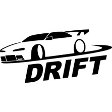Drift Yapan Araba Oto Özel Yeni Sticker 30 x 12 cm