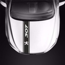 Peugeot 307 Için Özel Yeni Uyumlu Aksesuar Oto Kaput Şerit Özel Yeni Sticker