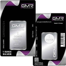E-Gümüş 1 ONS (31.10 gr) Külçe Gümüş