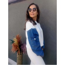 Filiz Yılmaz Butik Kot Kollu Sweat